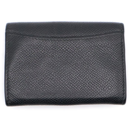 Bvlgari Logo Clip Bifold Coin Case Wallet Black