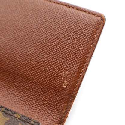Louis Vuitton Pochette Porte Monet Cles Di Pvcleather Long Wallet Brown M61725
