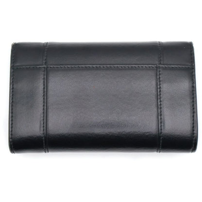 Balenciaga Hourglass Medium Compact Wallet Folded Black 600211