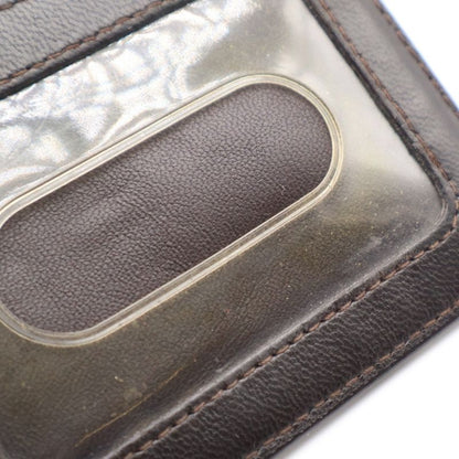 Bottega Veneta Intrecciato Passcase Card Case Leather Brown