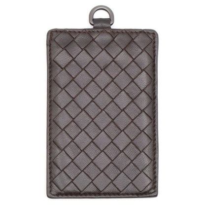 Bottega Veneta Intrecciato Passcase Card Case Leather Brown