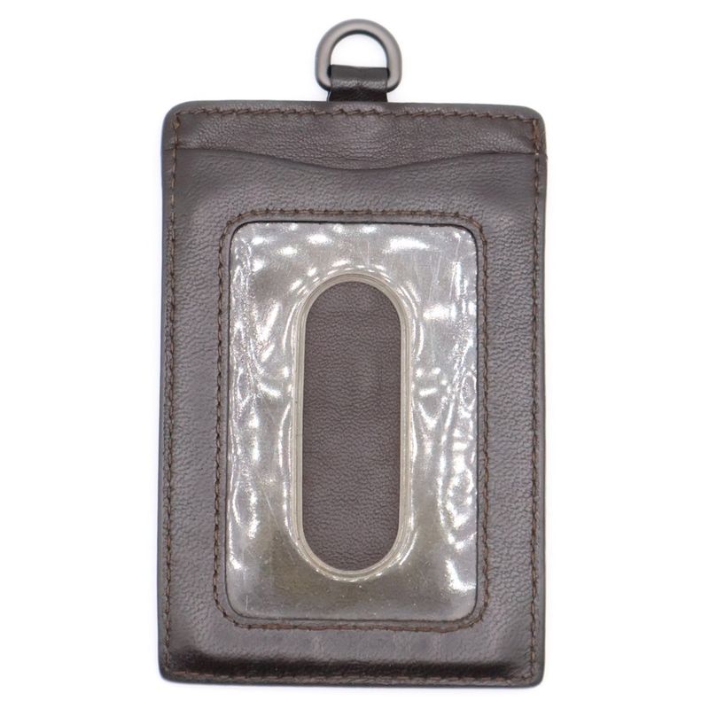 Bottega Veneta Intrecciato Passcase Card Case Leather Brown