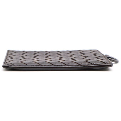 Bottega Veneta Intrecciato Passcase Card Case Leather Brown