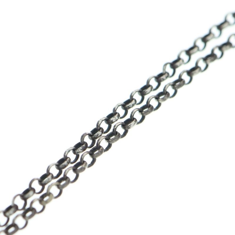 Gucci Interlocking G Logo Chain Necklace Silver 455535