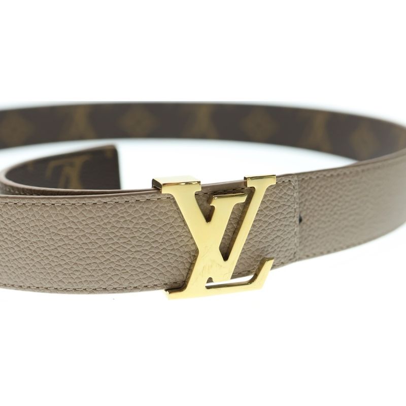 Louis Vuitton Belt LV Logo Buckle Initial 30mm (1.18in) Reversible Monogram