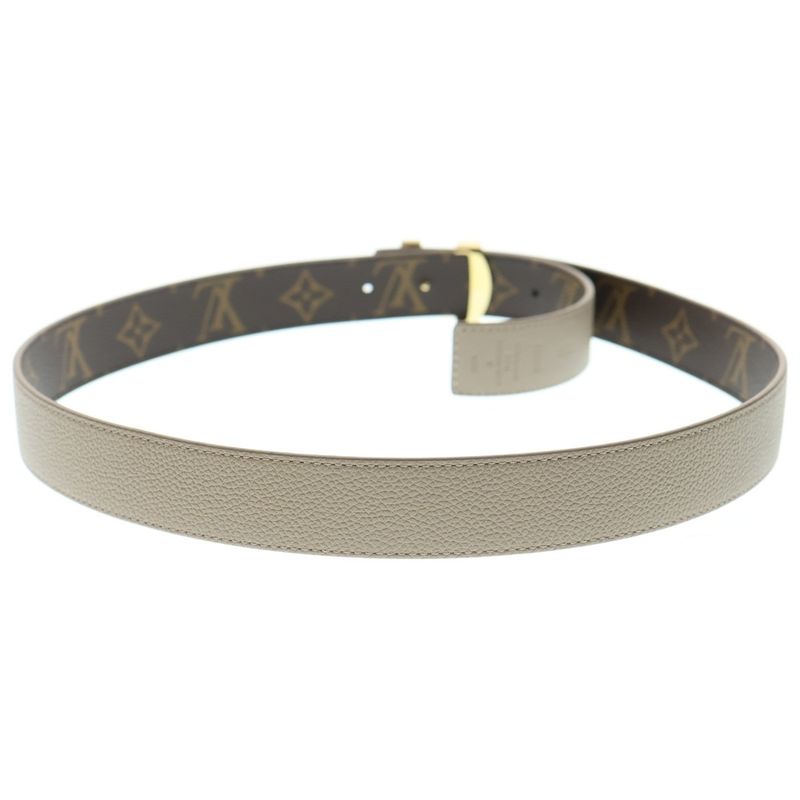 Louis Vuitton Belt LV Logo Buckle Initial 30mm (1.18in) Reversible Monogram