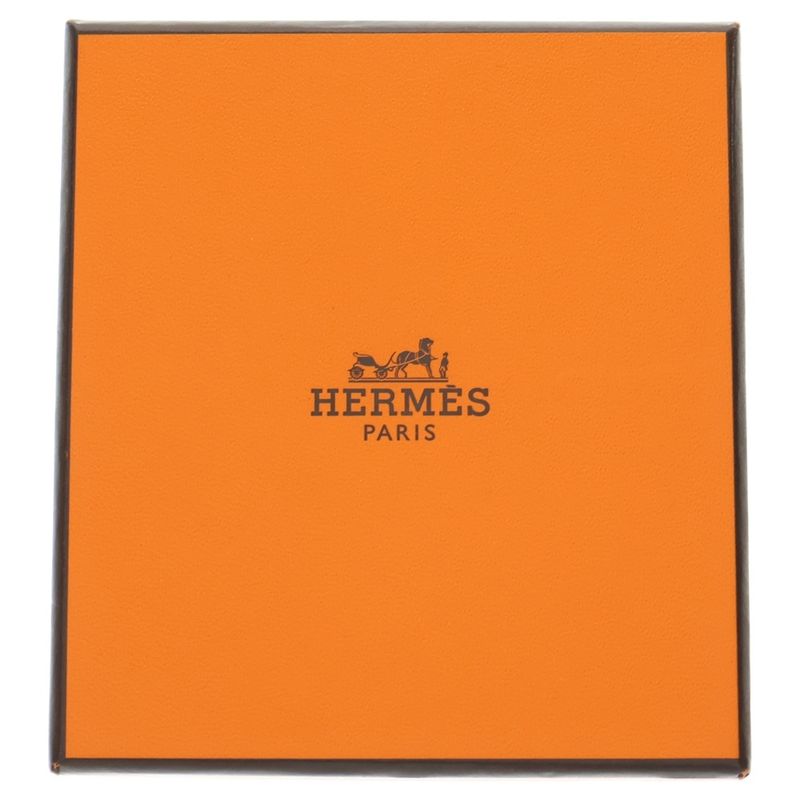 Hermes Eau Kelly Cannadier Motif Chain Leather Necklace Gold/black Stamped Z
