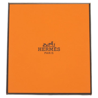 Hermes Eau Kelly Cannadier Motif Chain Leather Necklace Gold/black Stamped Z