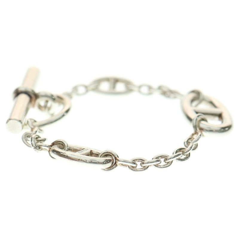 Hermes Chaine D'ancre Chaine D'ancre Farandole Chain Bracelet Silver