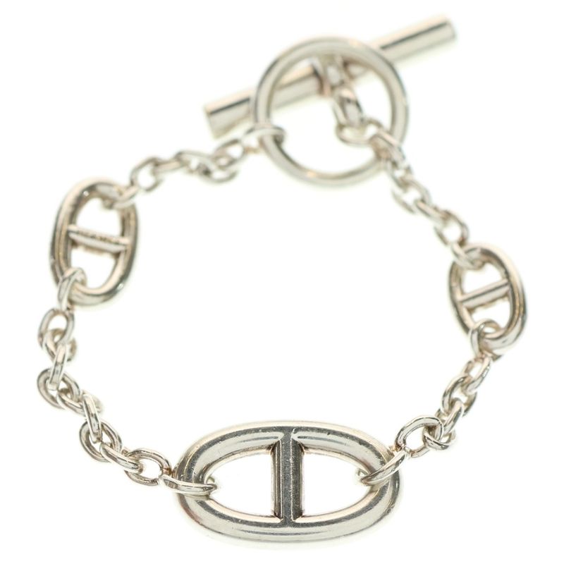 Hermes Chaine D'ancre Chaine D'ancre Farandole Chain Bracelet Silver