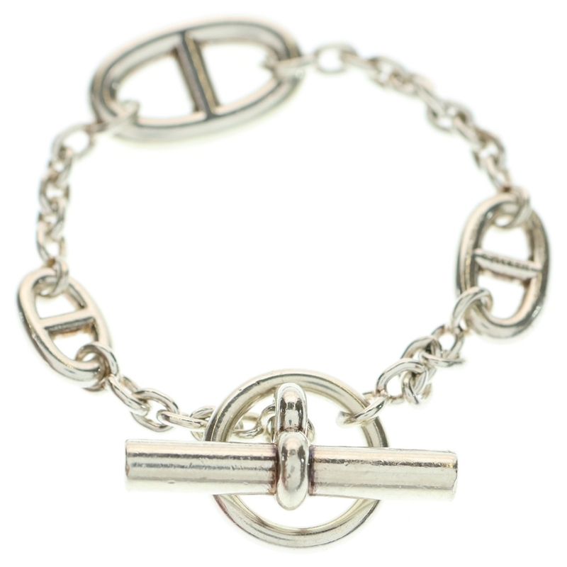 Hermes Chaine D'ancre Chaine D'ancre Farandole Chain Bracelet Silver