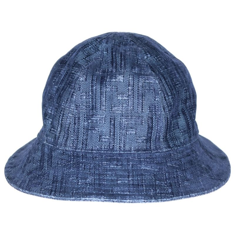 Fendi Zucca Pattern Bucket Hat Indigo Fxq982 APVB