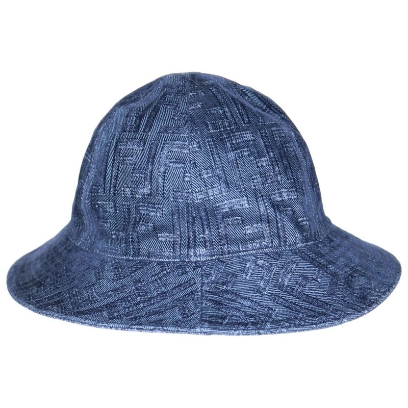 Fendi Zucca Pattern Bucket Hat Indigo Fxq982 APVB