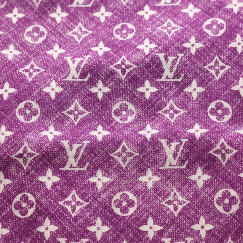 Louis Vuitton Etoile Monogram Denim Large Shawl Scarf Purple And White Mp2431