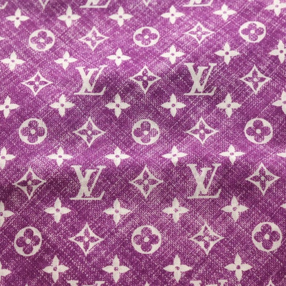 Louis Vuitton Etoile Monogram Denim Large Shawl Scarf Purple And White Mp2431