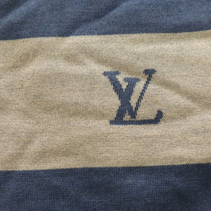 Louis Vuitton Logo Scarf Stole Gray And Blue