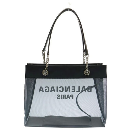 Balenciaga Duty Free Tote Bag Mesh Logo Shoulder Bag With Pouch M 741602