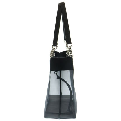 Balenciaga Duty Free Tote Bag Mesh Logo Shoulder Bag With Pouch M 741602