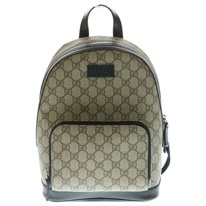 Gucci GG Supreme Small Backpack Sac PVC X Leather Beige/black 429020