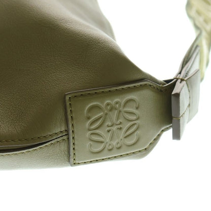 Loewe CUBI Crossbody Cubi Crossbody Leather One Shoulder Bag Khaki