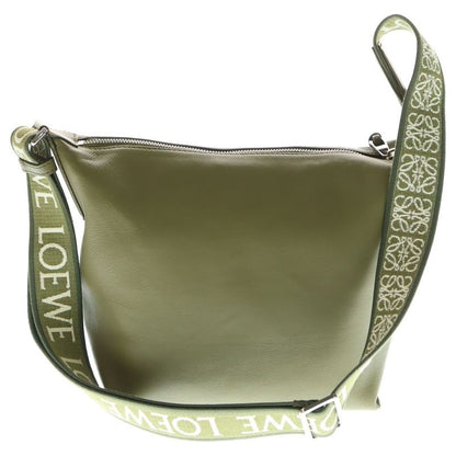 Loewe CUBI Crossbody Cubi Crossbody Leather One Shoulder Bag Khaki