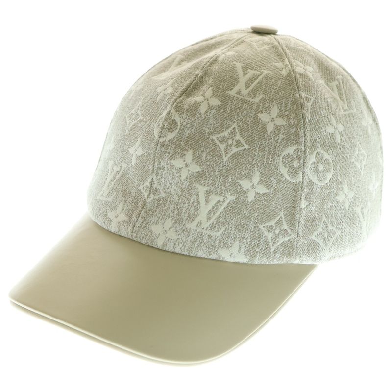 Louis Vuitton Monogram Jacquard Denim Cap M7059m White/beige