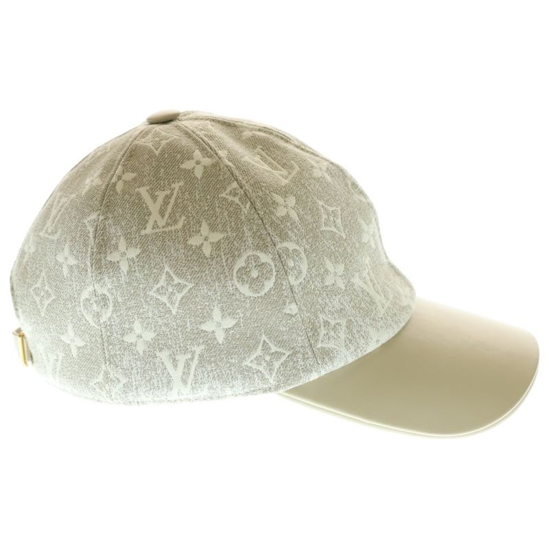 Louis Vuitton Monogram Jacquard Denim Cap M7059m White/beige