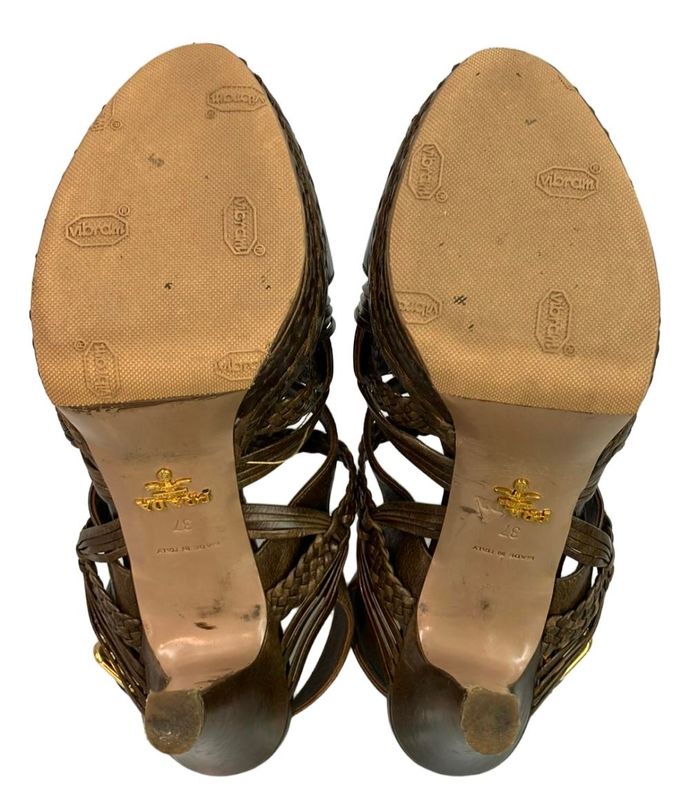 Prada Back Strap Sandals Women's Size 37 (L) Prada