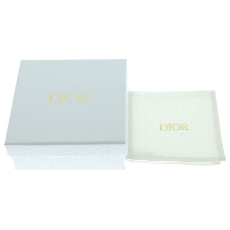 DIOR Petit CD Petit Light Stone Logo Chain Necklace Gold Women