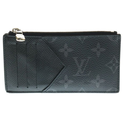 Louis Vuitton Monogram Taiga Lama Noir Black Card Holder Black M30271