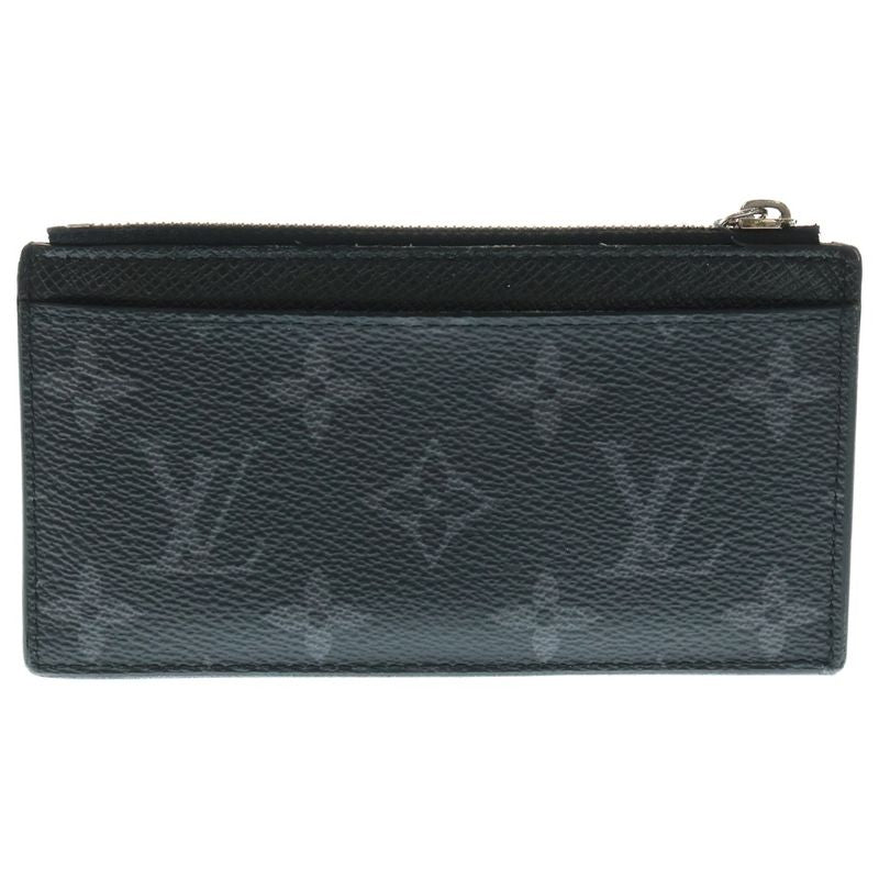 Louis Vuitton Monogram Taiga Lama Noir Black Card Holder Black M30271