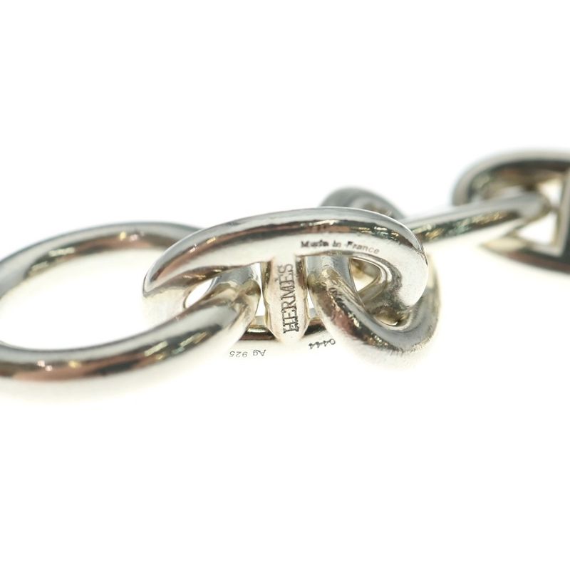 Hermes Chaine D'ancre TGM Chaine D'ancre TGM 12 Chain Bracelet 12link Silver