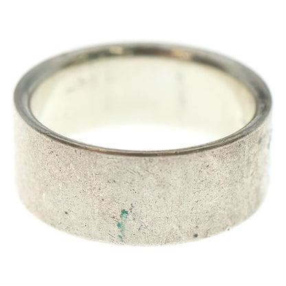 Gucci Classic Logo Engraved Plain Ring Silver