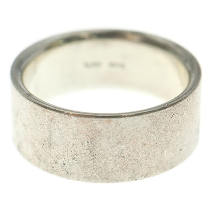 Gucci Classic Logo Engraved Plain Ring Silver