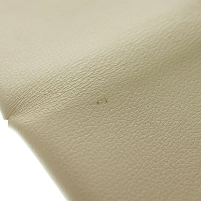 Hermes Calvi Nata Leather Card Case White Silver Hardware Stamped B