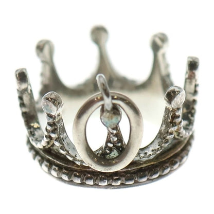 Tiffany & Co Crown Charm Necklace Top Silver Ladies