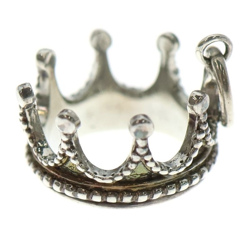 Tiffany & Co Crown Charm Necklace Top Silver Ladies