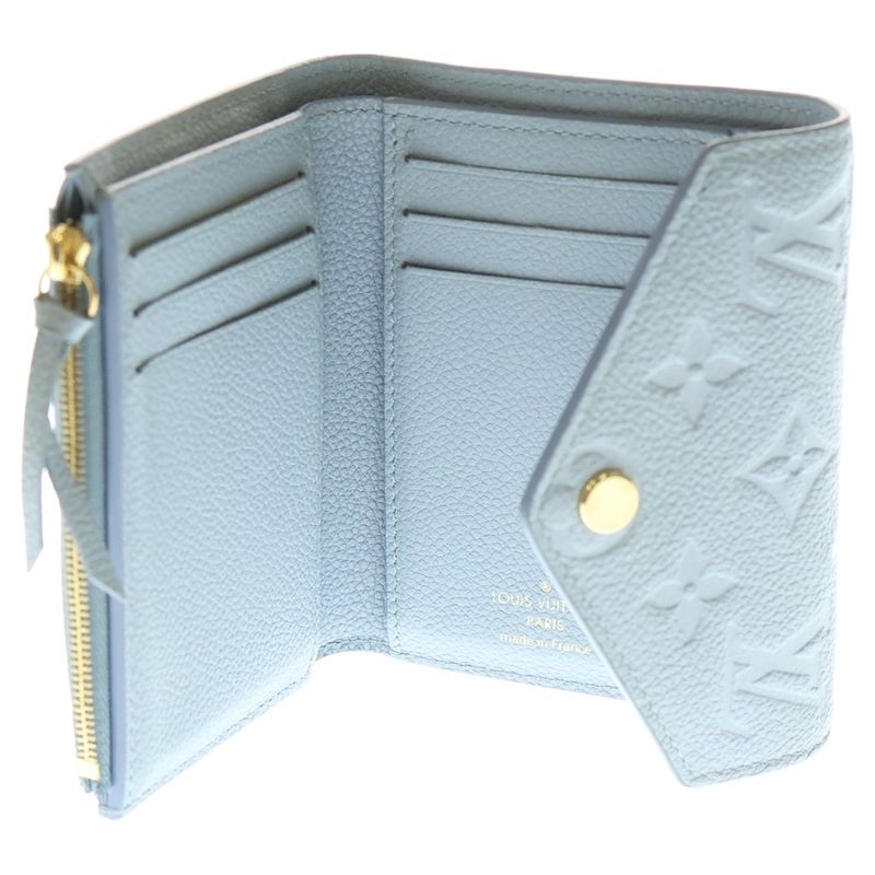 Louis Vuitton Portefeuille Victorine Tri-fold Wallet M83271 Light Blue