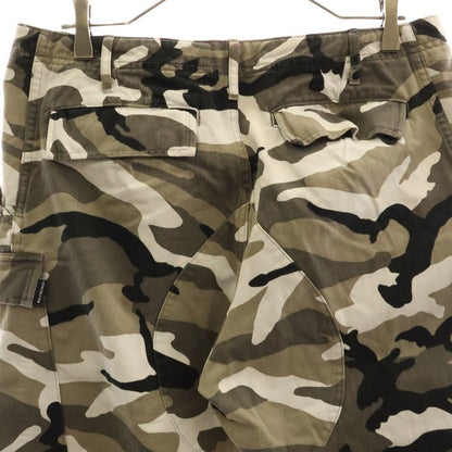 Balenciaga 19SS Army Camo Pants Camouflage Multipocket Army Cargo Pants Grey