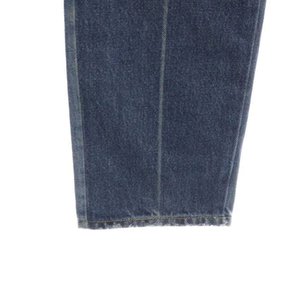 Gucci 17AW Zip Fly Bi-colored Straight Denim Pants Indigo 475274-xr609