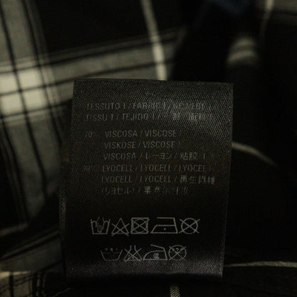 Balenciaga 19SS Back Logo Check L/S Shirt Black 556878 Tdm03