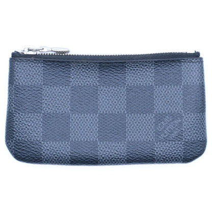 Louis Vuitton Pochette Cles Damier Graphite PVC Leather Coin Case Pouch Coin