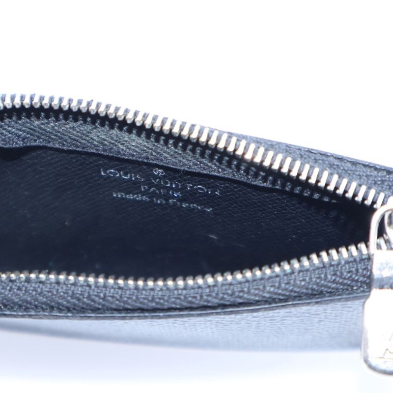 Louis Vuitton Pochette Cles Damier Graphite PVC Leather Coin Case Pouch Coin