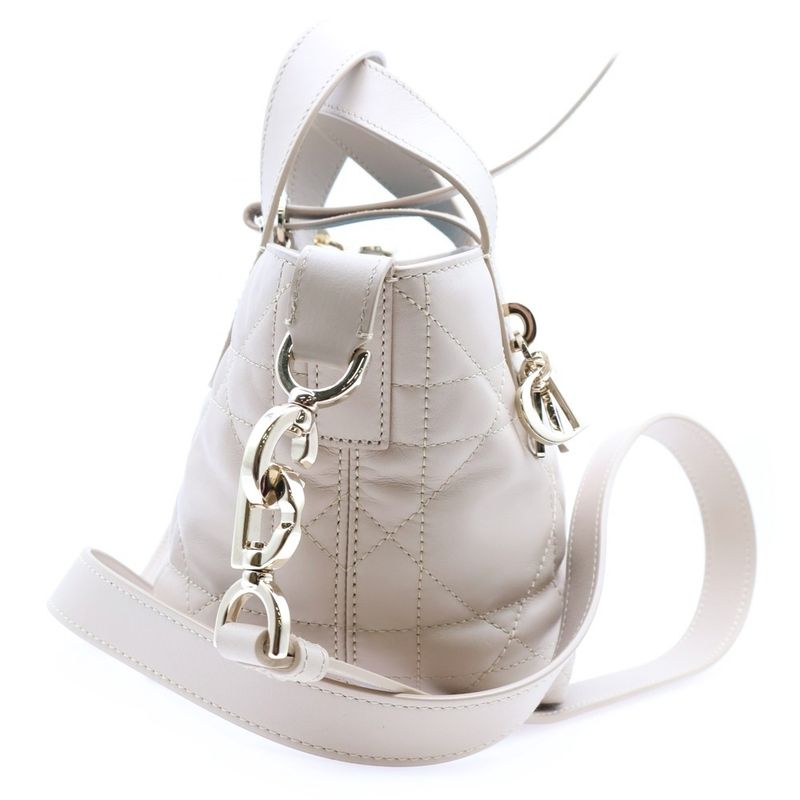 Christian Dior Toujours Vertical Macrocannage Nano Leather 2WAY Hand Shoulder