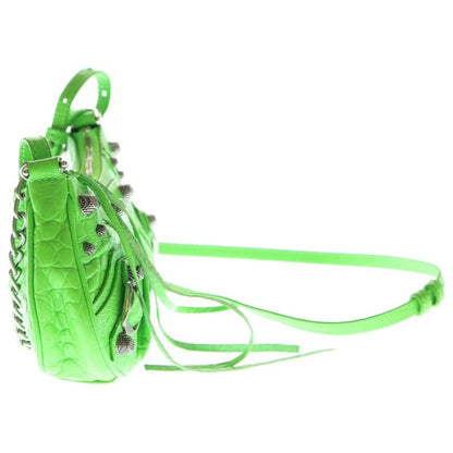 Balenciaga Lucagore Shoulder Bag Green Leather 695814