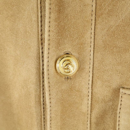 Gucci Tropical Suede Blouson Jacket Brown 624734 Xnakk
