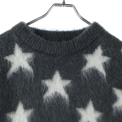 Louis Vuitton 19AW USA Flag Mohair Knit Sweater Gray Rm192 RIS Hhn98w
