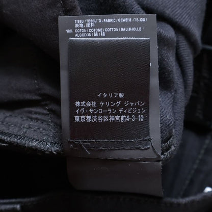 Saint Laurent Paris Crash Skinny Crushed Skinny Denim With Button Logo Imprint