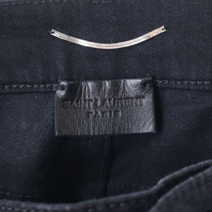Saint Laurent Paris Crash Skinny Crushed Skinny Denim With Button Logo Imprint