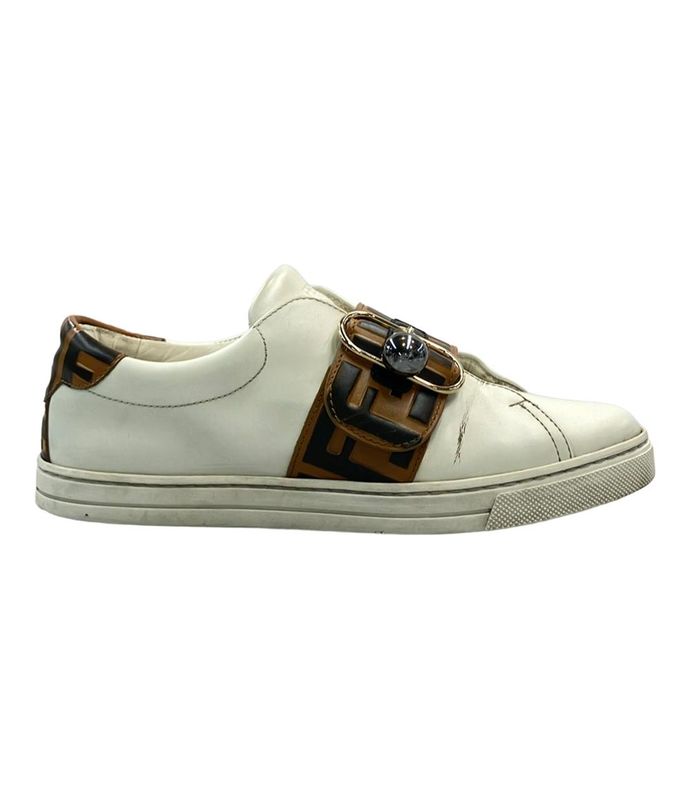 Fendi Low Cut Sneakers Zucca Pattern Women's Size 36 (M) Fendi